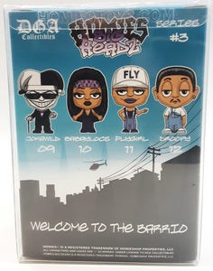 Homies Big Headz Night Glow released at the 2023 LA Comic Con Limited To 360 . Fly girl