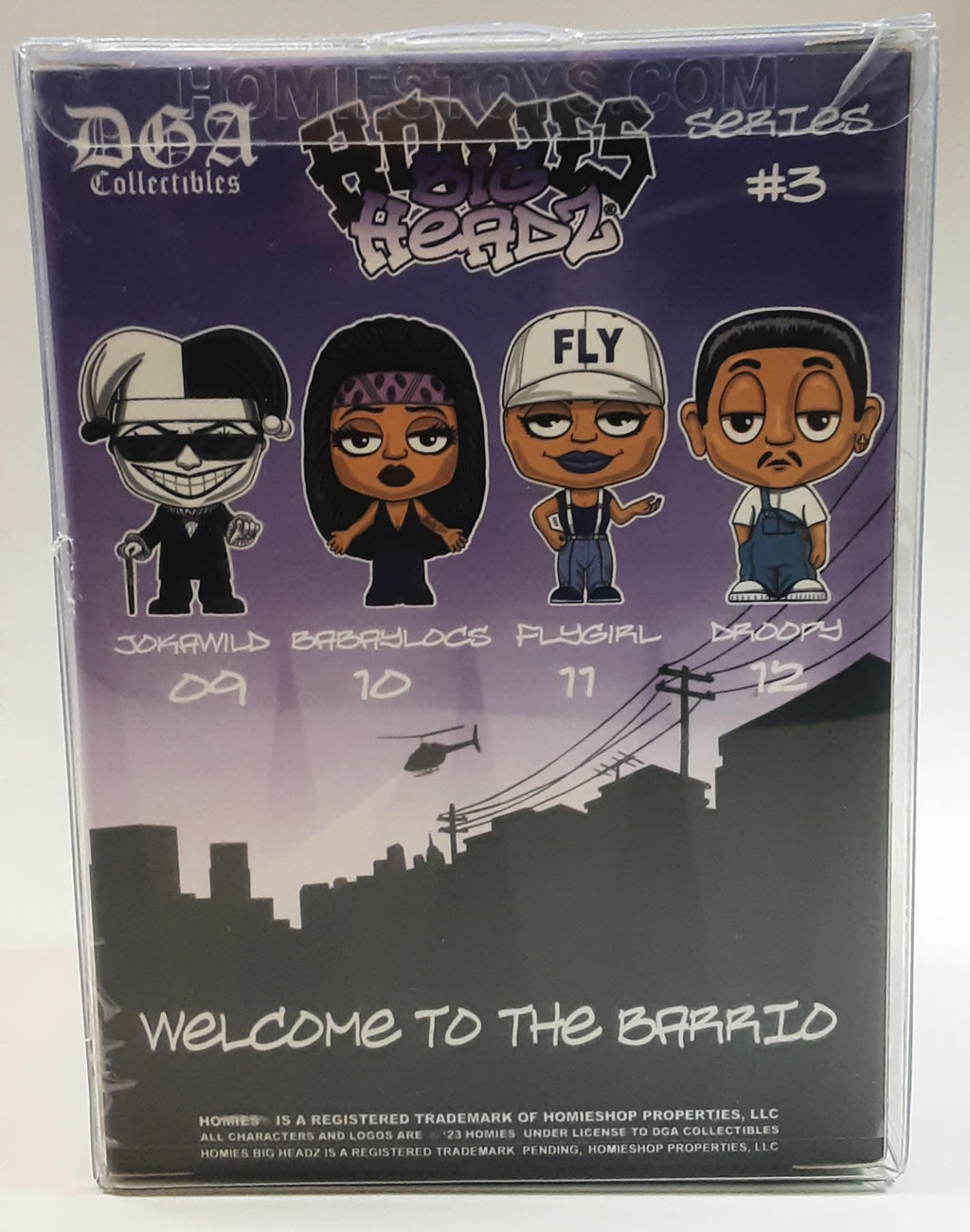 Homies Big Headz Night Glow released at the 2023 LA Comic Con Limited To 360 . JOKAWILD