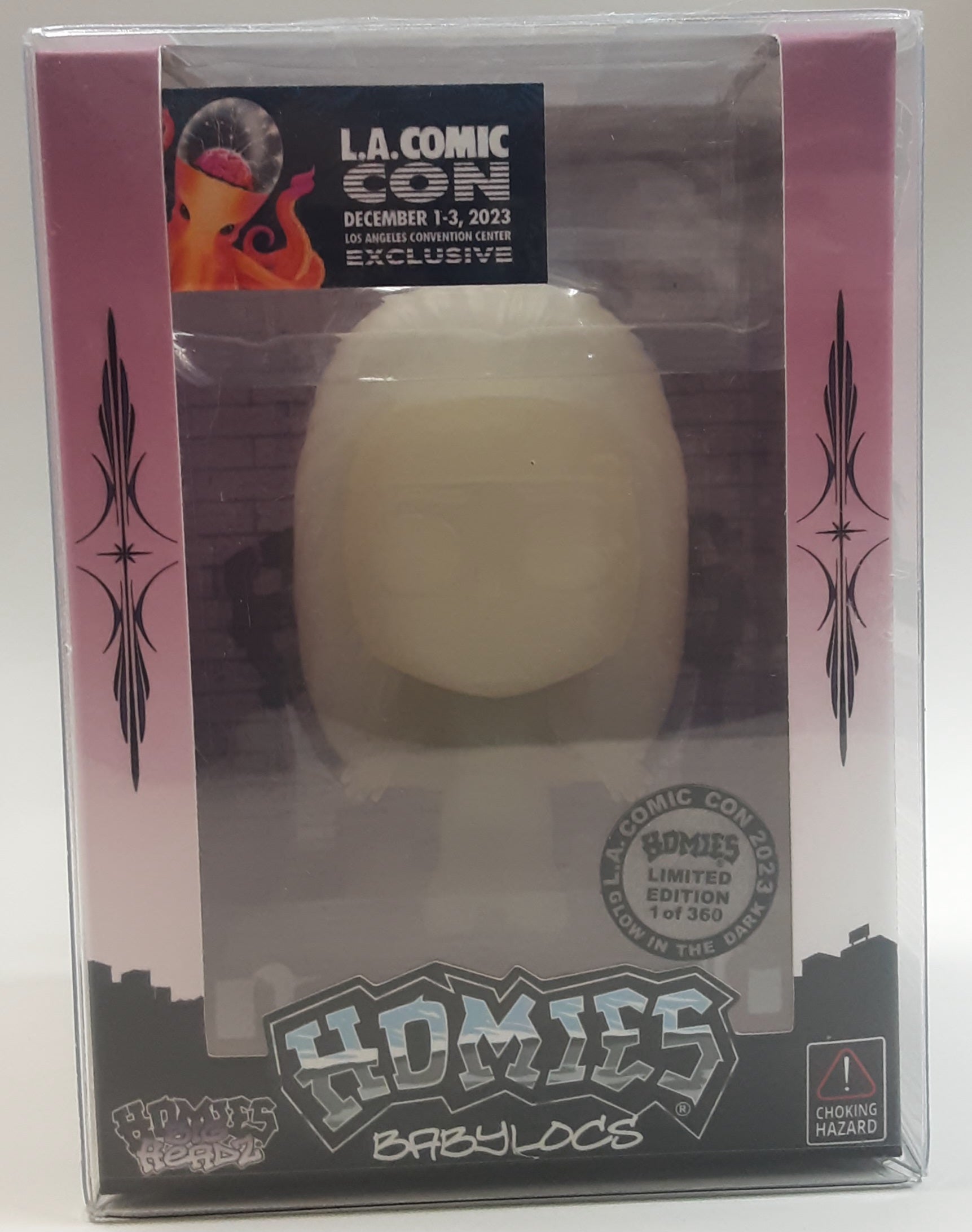 Homies Big Headz Night Glow released at the 2023 LA Comic Con Limited To 360 . BABYLOCS