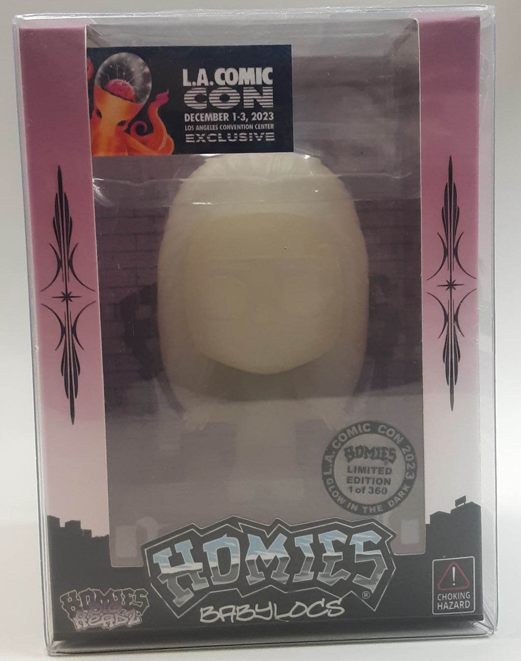 Homies Big Headz Night Glow released at the 2023 LA Comic Con Limited To 360 . BABYLOCS