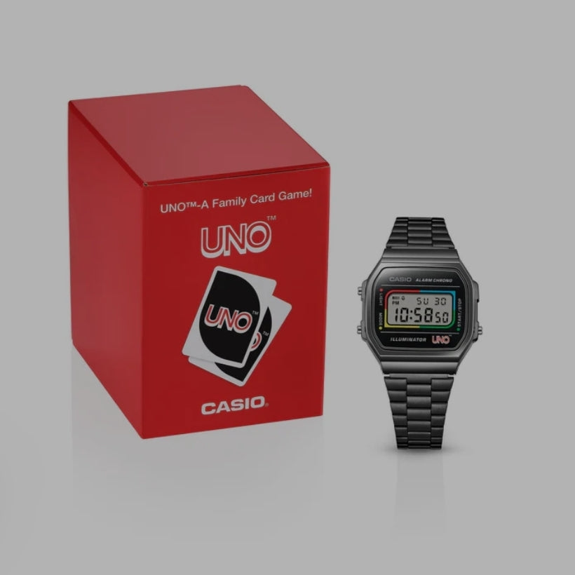 CASIO VINTAGE A168WEUC-1A UNO LIMITED EDITION WATCH