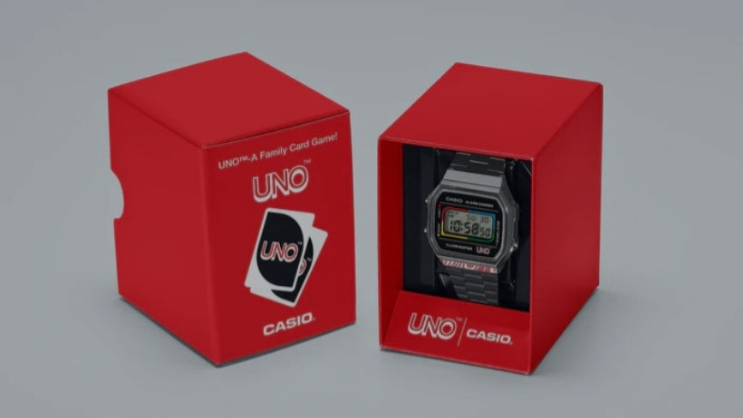 CASIO VINTAGE A168WEUC-1A UNO LIMITED EDITION WATCH