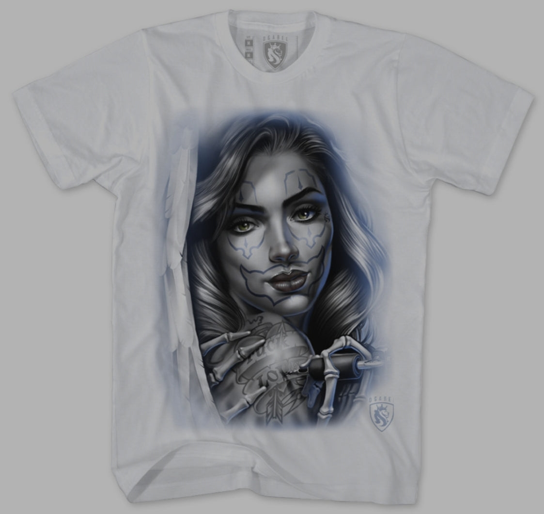 Tatted Angel 24K - 100% Cotton Tee For Men