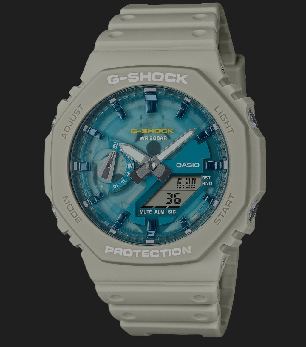 G-Shock ANALOG-DIGITAL   2100 Series
GA-2100AS-5A