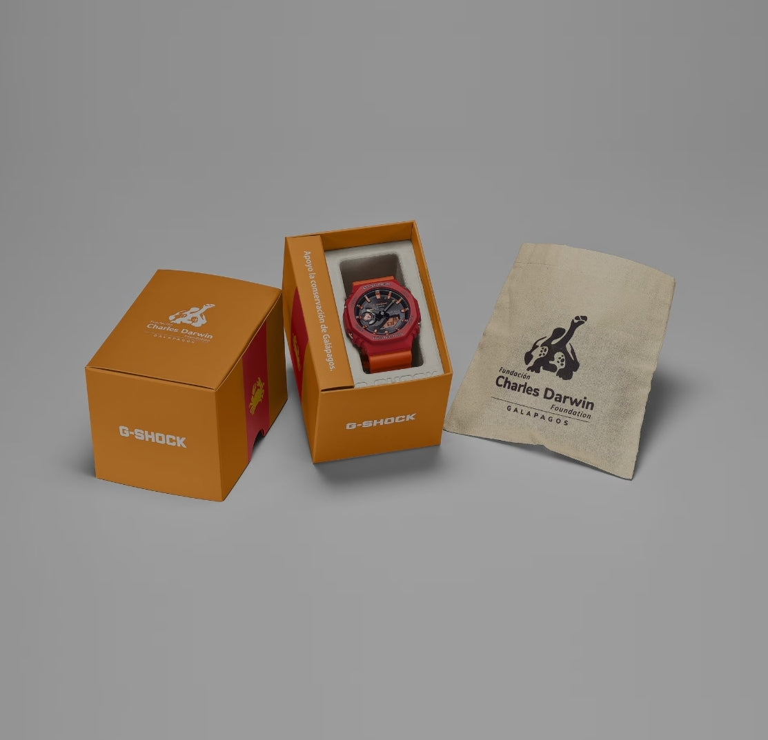 G-shock x Charles Darwin Foundation  ANALOG-DIGITAL 2100 Series GA-B2100DF-4A