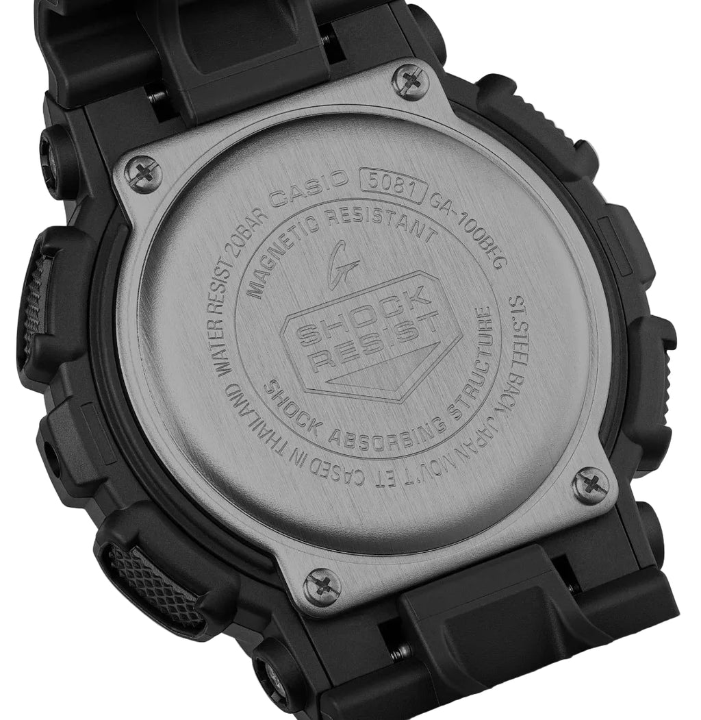 Casio G-shock ANALOG-DIGITAL
GA-100 SERIES  GA-100BEG-1A
