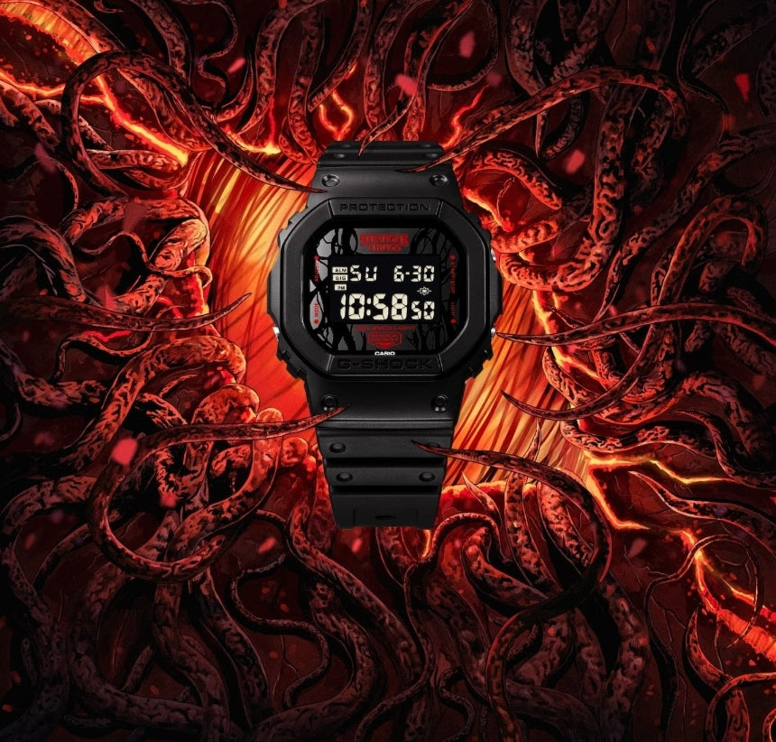 G-Shock x Stranger Things DW5600STT-1 Black & Red Digital Watch