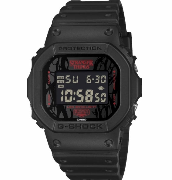 G-Shock x Stranger Things DW5600STT-1 Black & Red Digital Watch