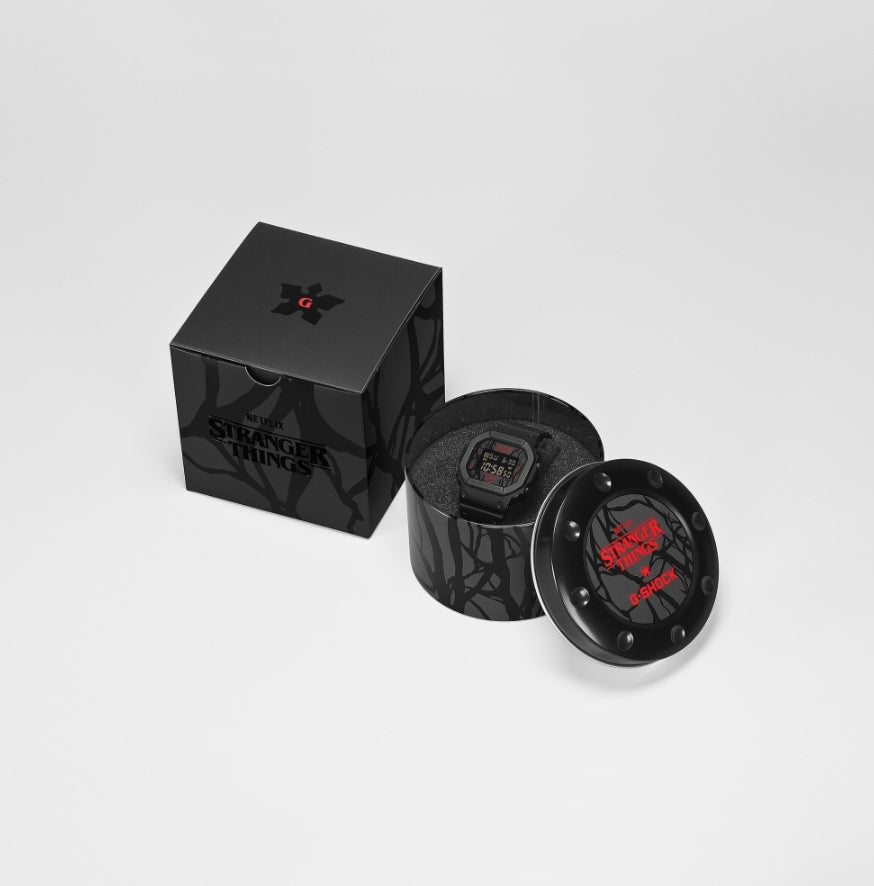 G-Shock x Stranger Things DW5600STT-1 Black & Red Digital Watch