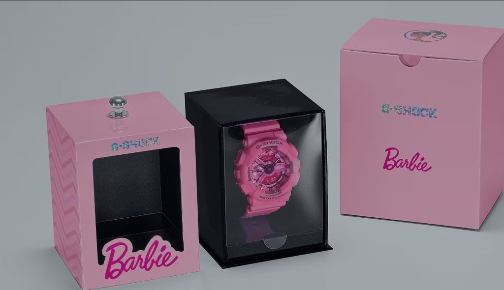 G-Shock x Barbie  ANALOG-DIGITAL
WOMEN
GMA-S110BE-4A