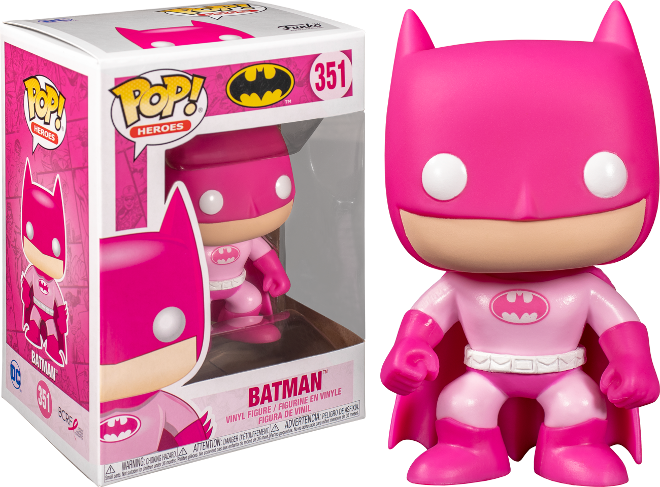Funko Pop Heroes Batman #351 BCRF Pink Breast Cancer Awareness Figure