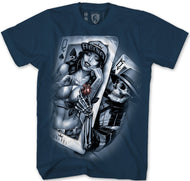 Gangsta Love (Navy) tee