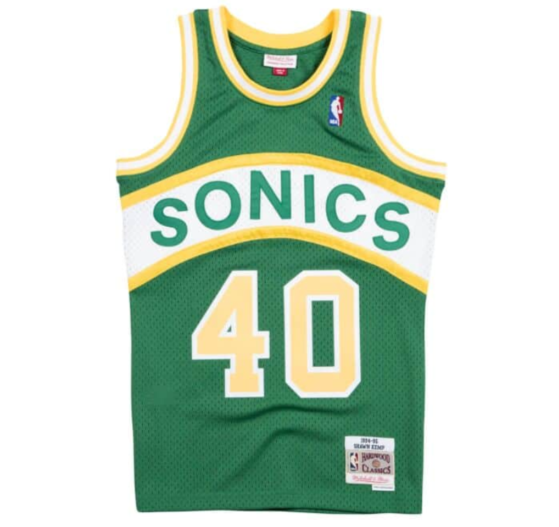 Swingman Jersey Seattle SuperSonics  Shawn Kemp 1994-95