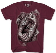 Tattoo Hands 018 - Burgundy